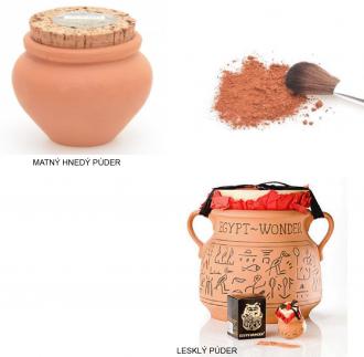 Egypt-Wonder ® "EARTH" 11g lesklý + Egyptian Powder matný púder / egyptská hlinka/