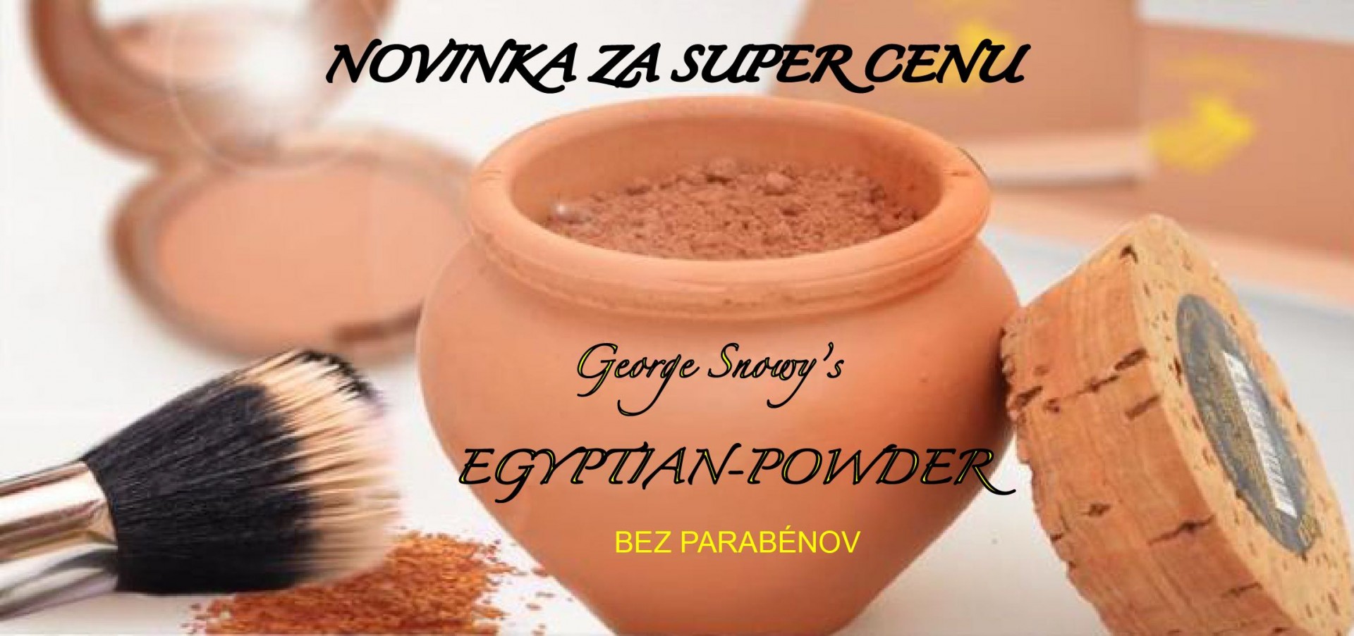 Egyptska hlinka Egypt Powder, sypky puder hnedy