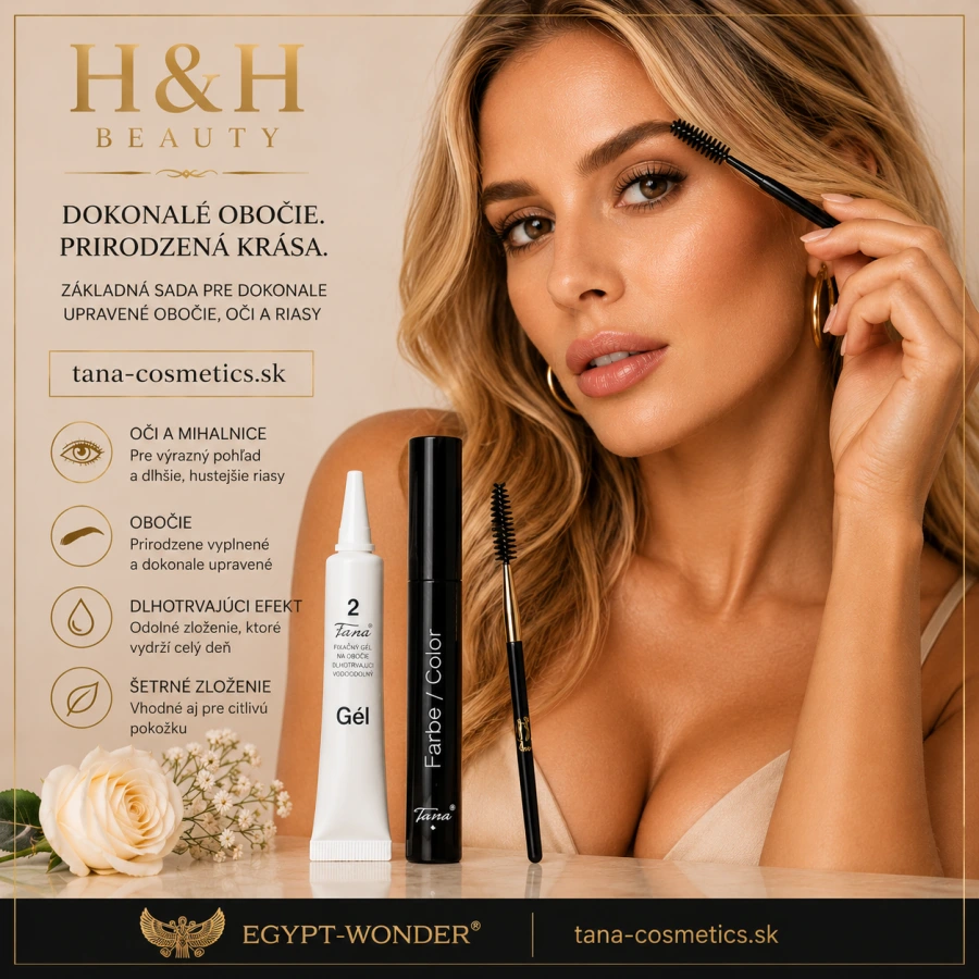 TANA-COSMETICS Color EASY hnedý - Sada farieb na mihalnice a obočie