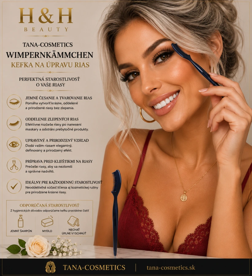 TANA-COSMETICS WIMPERNKÄMMCHEN - hrebeň na riasy