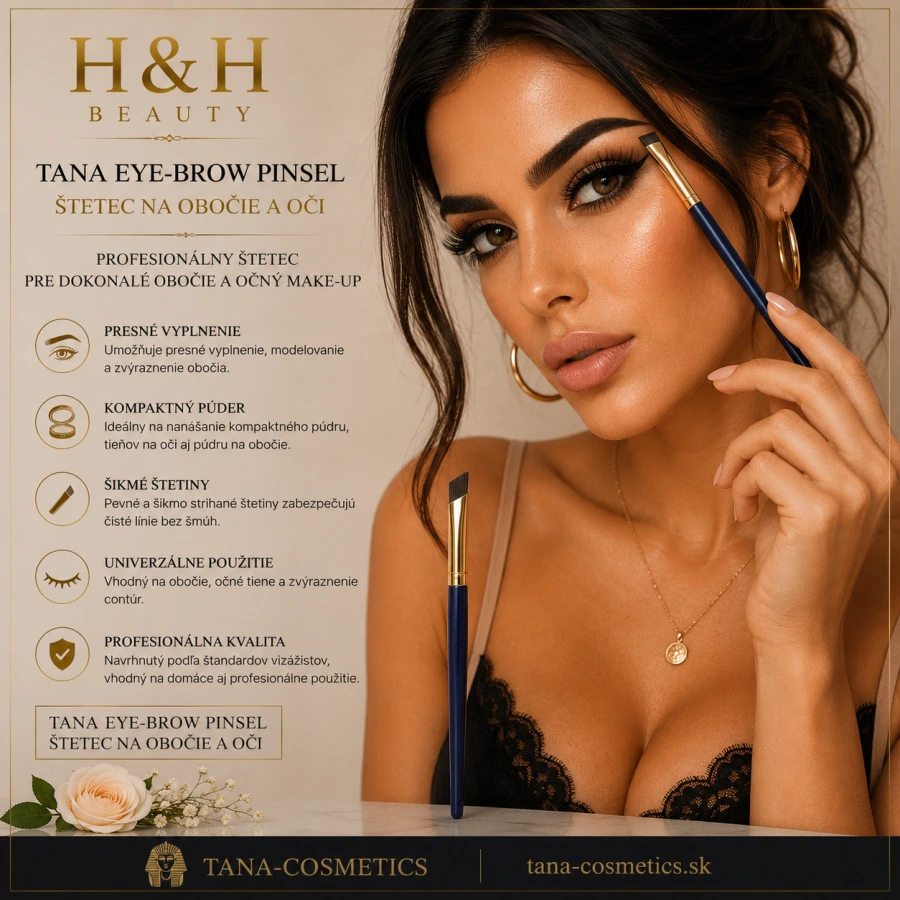 TANA-COSMETICS EYE-BROW - pre nanášanie púdru na obočie a očí