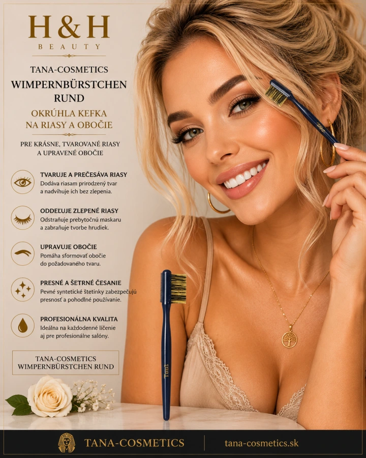 TANA-COSMETICS WIMPERNBÜRSTCHEN DOPPELT na riasy 2.riadkový
