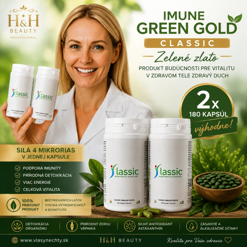 IMUNE GOLD CLASSIC (GREEN GOLD IMUNE) - “Zelené zlato“ - ALGA 2x180 kapsúl