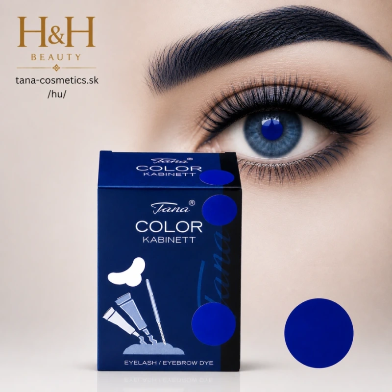 TANA-COSMETICS COLOR Kabinet 5 x 4.5ml modročierna, cca. na 100 aplik.
