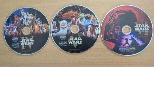 STAR WARS Trilogy na DVD 4x 2
