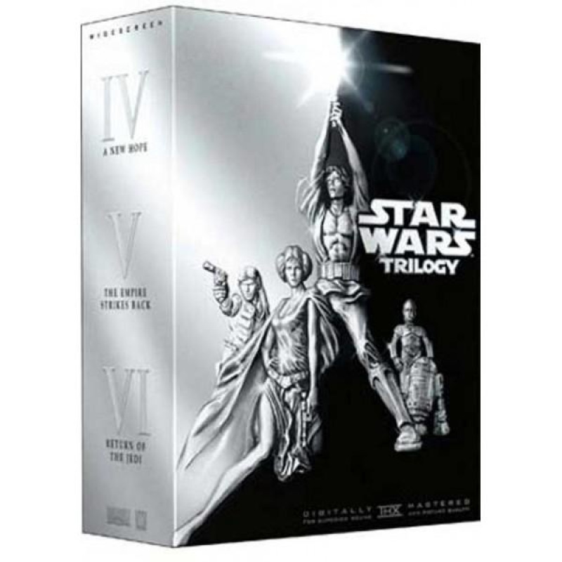 STAR WARS Trilogy na DVD 4x