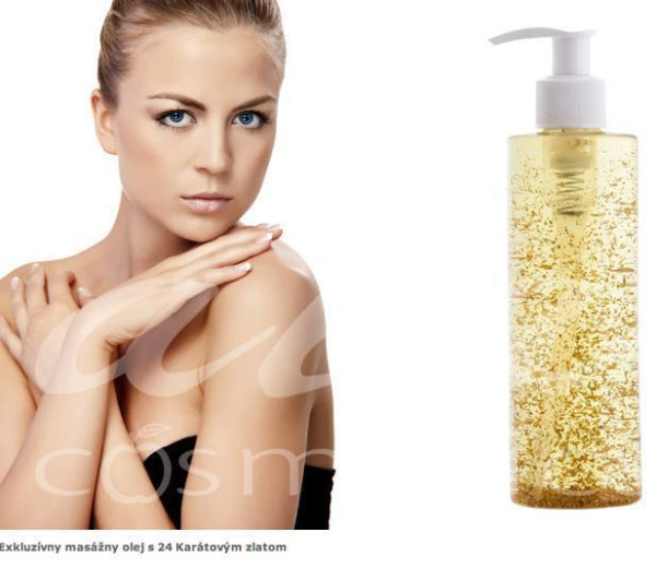 AIA GOLD & BEAUTY – Gold & Lift Olej s 24K zlatom - kabinetné balenie 250 ml s pumpičkou