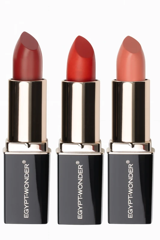 EGYPT WONDER Day+Night Lipstick Set, 3 druhy, Cherry, Mulberry, Champagne