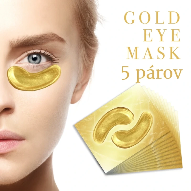 CRYSTAL – ZLATÉ HYDROGELOVÉ OČNÉ MASKY S KOLAGÉNOM A 24K ZLATOM -5 párov