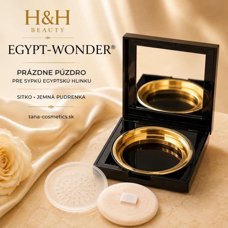 EGYPT-WONDER ® Praktické cestovné púzdro so sitkom pre egyptskú hlinku
