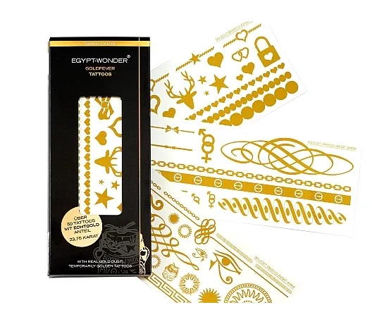 EGYPT-WONDER ® GOLDFEVER TATTOOS 50 motívov 23.75 GOLD