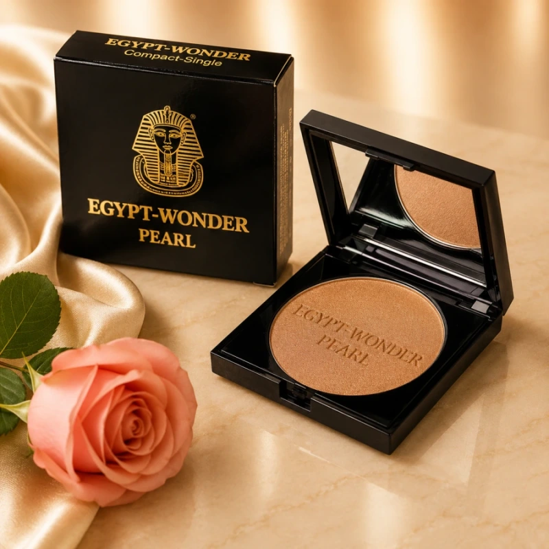 EGYPT-WONDER ® kompaktný púder PEARL lesklý - egyptská hlinka