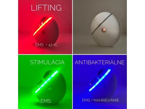 FaceRay Electronic Gua Sha Led Therapy + Gold olej 5ml +pozlátený prívesok 1