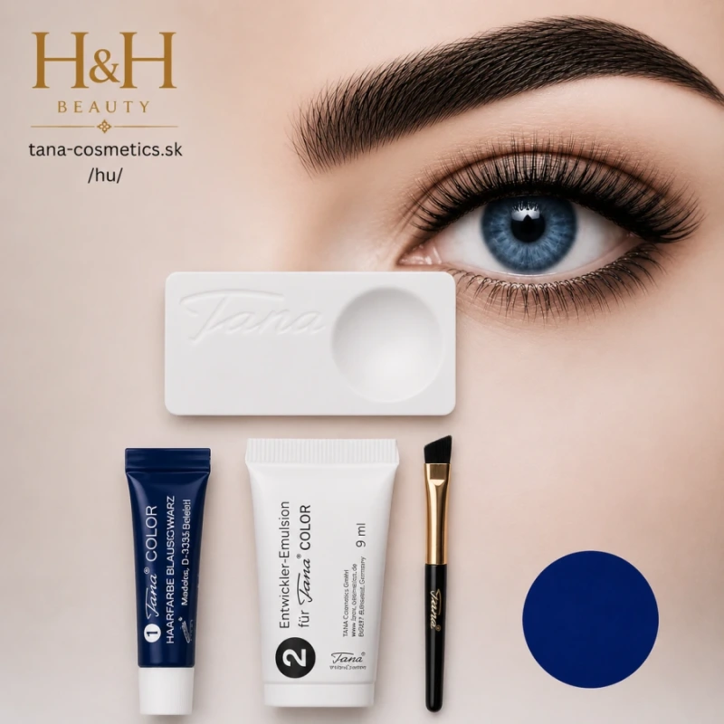 TANA-COSMETICS COLOR Farba na riasy na cca.20 aplikácii farba modro-čierna