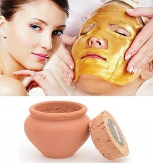 Egyptian-Powder MATT - egyptská hlinka 18 g - bez škodlivých parabénov + AIA GOLD MASK