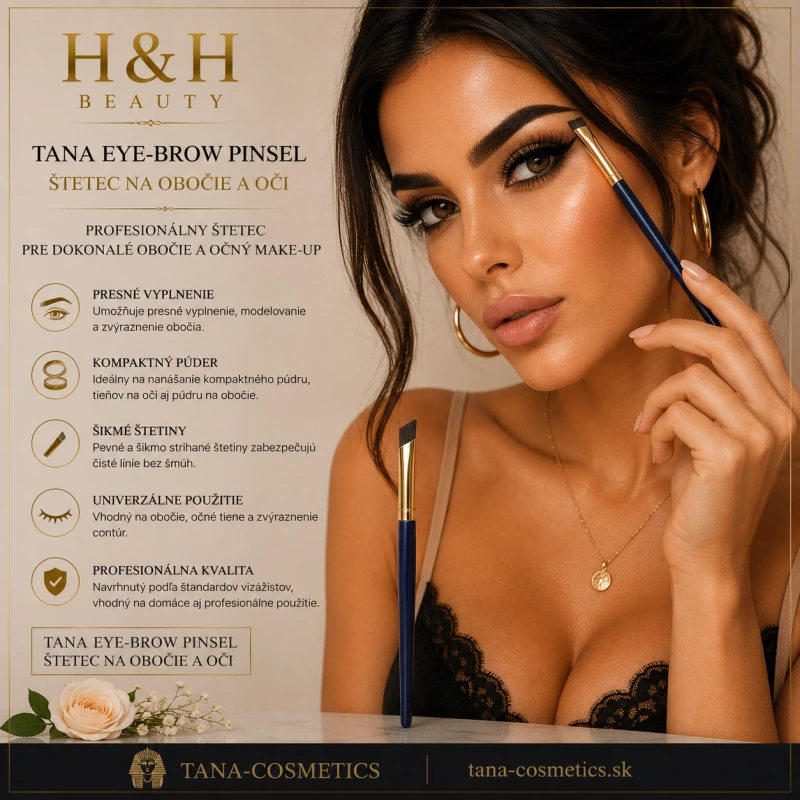TANA-COSMETICS EYE-BROW - pre nanášanie púdru na obočie a očí