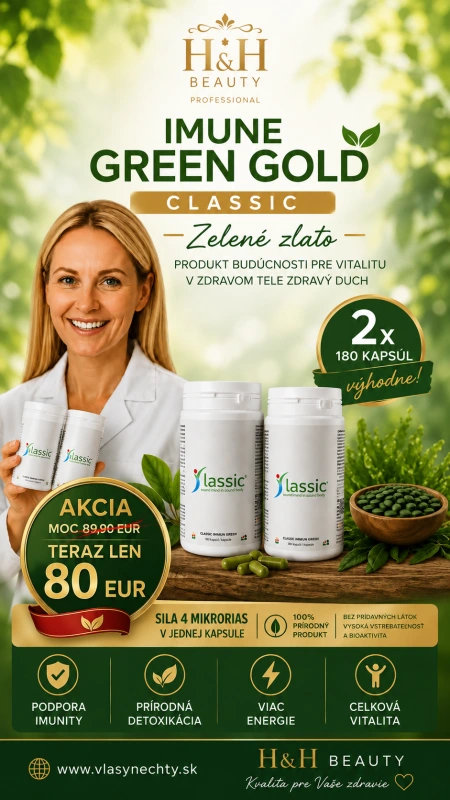IMUNE GOLD CLASSIC (GREEN GOLD IMUNE) - “Zelené zlato“ - ALGA 2x180 kapsúl 1