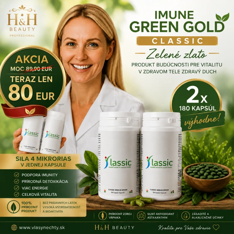 IMUNE GOLD CLASSIC (GREEN GOLD IMUNE) - “Zelené zlato“ - ALGA 2x180 kapsúl